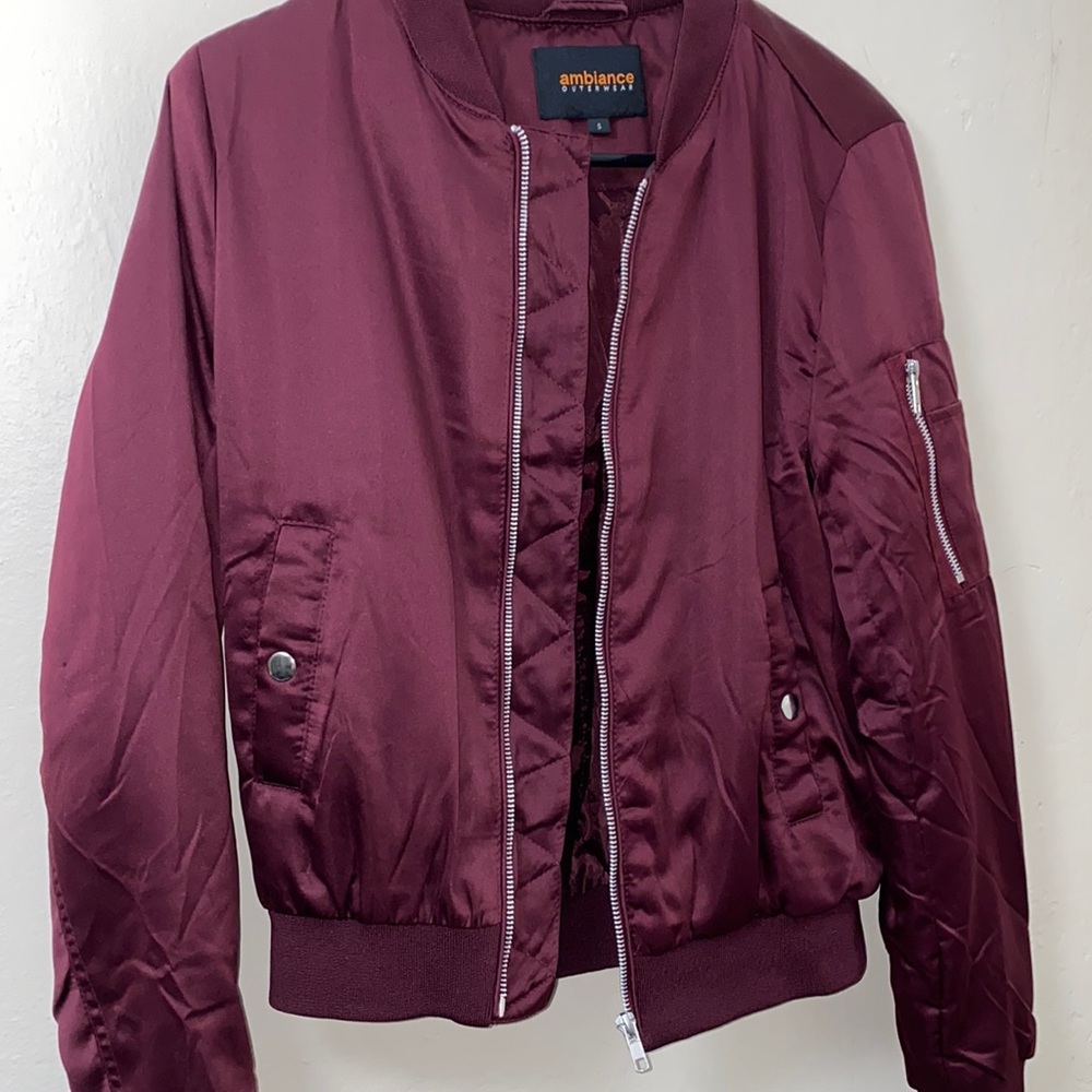Burgundy bomber